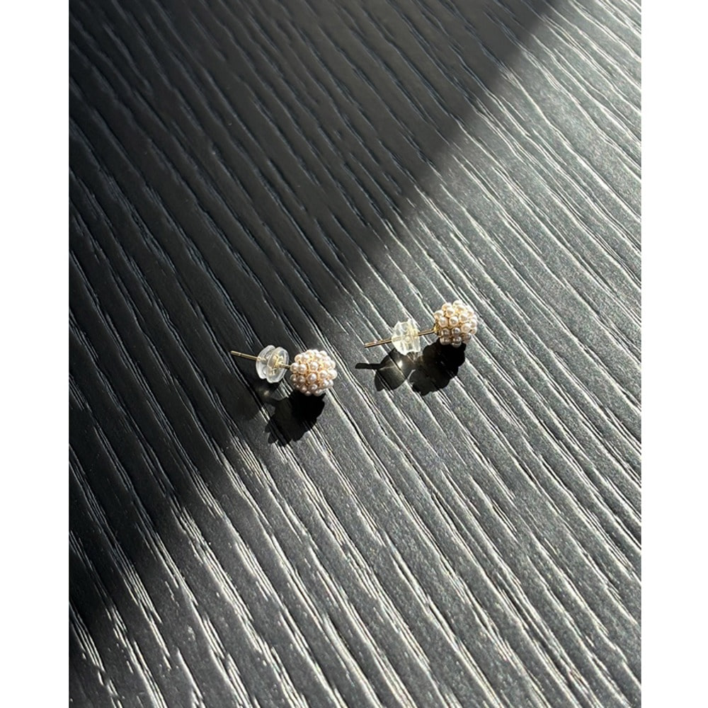 미니 눈꽃 귀걸이(침 - 실버92.5, 16K도금)
